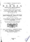 “I” libri poetici della bibbia