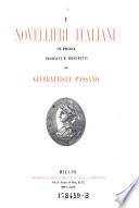 “I” novellieri italiani in prosa