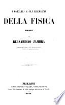 “I” principj e gli elementi della fisica