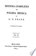 Sistema completo di polizia medica di G. P. Frank. Traduzione dal tedesco