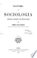 Sistema di sociologia (Naturale concezione del mondo sociale).