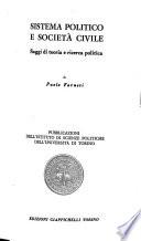 Sistema politico e società civile