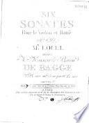 Six sonates pour le violon et basse par M. Lolli.... mises au jour par M. Le Duc