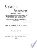 Slang and Its Analogues Past and Present