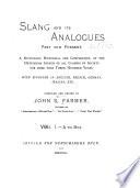 Slang and Its Analogues Past and Present