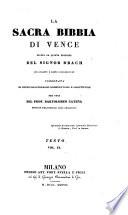 “La” sacra bibbia di Vence giusta la quinta edizione del ... Drach ... per cura di Bartolomeo Catena (etc.)