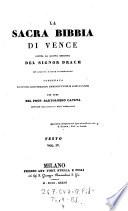 “La” sacra bibbia di Vence giusta la quinta edizione del ... Drach ... per cura di Bartolomeo Catena (etc.)