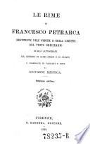 “Le” rime di Francesco Petrarca