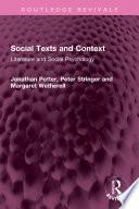 Social Texts and Context