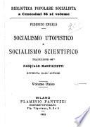 Socialismo utopistico e socialismo scientifico