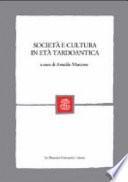 Società e cultura in età tardoantica