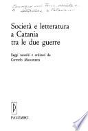 Società e letteratura a Catania tra le due guerre