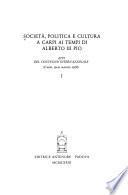 Società, politica e cultura a Carpi ai tempi di Alberto III Pio