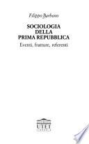 Sociologia della prima Repubblica