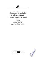 Soggetto femminile e scienze umane
