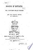 Sogno d'estate sul costume delle donne ad una gentil dama di spirito