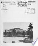 Soil Survey of Hancock County Area, Maine