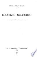Solstizio nell'orto