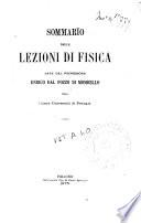 Sommario delle lezioni di fisica