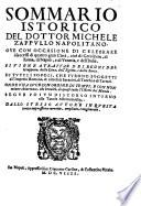 Sommario istorico ove con occasione di celebrare i successi di quattro gran Citta, cioè di Gerusalem (etc.)