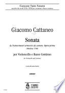Sonata da Trattenimenti armonici da camera