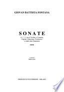 Sonate a 1.2.3. per il violino, o cornetto, fagotto, chitarrone, violoncino o simile altro strumento, 1641