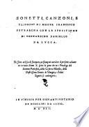 Sonetti, canzoni, e triomphi