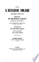 Sopra l'ecclisse solare del giorno 8 luglio 1842