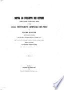 Sopra lo sviluppo dei ciprini dopo essere usciti dell'uovo e norme sulla fecondazione artificiale dei pesci di Mauro Rusconi ...