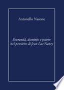 Sovranità, dominio e potere nel pensiero di Jean-Luc Nancy