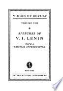 Speeches of V.I. Lenin