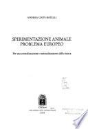 Sperimentazione animale problema europeo