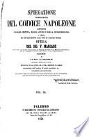 Spiegazione teorico-pratica del Codice napoleone