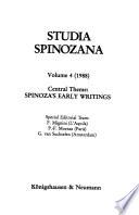Spinoza's Early Writings