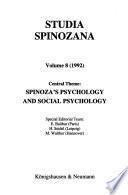Spinoza's Psychology and Social Psychology