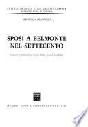 Sposi a Belmonte nel Settecento