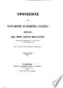 Sposizione dei nuovi metodi di geometria analitica