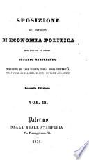 Sposizione dei principj di economia politica. Seconda edizione