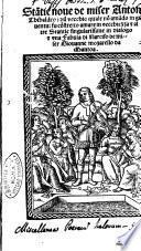 Stantie noue de miser Antonio Thibaldeo: dun vecchio quale non amando in giouentu: fu constretto amare in vecchiezza & altre stantie singularissime in dialogo & vna fabula di Narciso de miser Giouanne de mozarello da mantoa