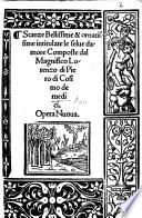 Stanze Bellissime ... intitulate le selve damore Opera nuova