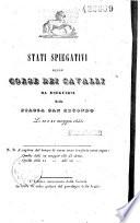 Stati spiegativi delle Corse dei cavalli da eseguirsi nella Piazza san secondo li 20 e 21 maggio 1838
