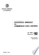Statistica annuale del commercio con l'estero