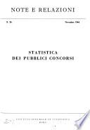 Statistica dei pubblici concorsi