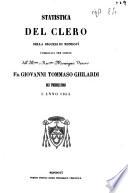 Statistica del clero della Diocesi di Mondovì pubblicata per ordine ... fr. Giovanni Tommaso Ghilardi dei Predicatori l'anno 1853
