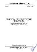 Statistica del dipartimento dell'Adda
