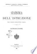 Statistica dell'istruzione per l'anno scolastico ...