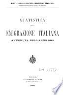 Statistica della emigrazione italiana
