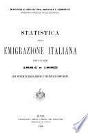 Statistica della emigrazione italiana