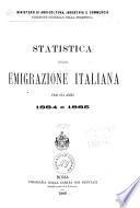 Statistica della emigrazione Italiana ...