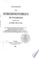 Statistica della istruzione publica in Palermo dell'anno 1859